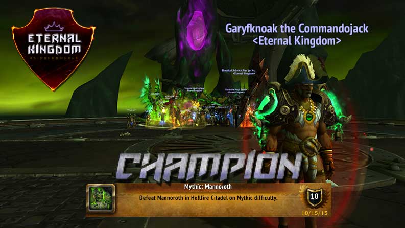 Mythic Mannoroth Down Mythic Mannoroth C team